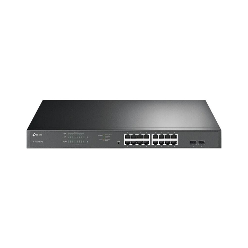 TP-LINK 16 PORT GIGABIT SMART SWITCH, GbE(16) ,POE(16), SFP(2), 5YR