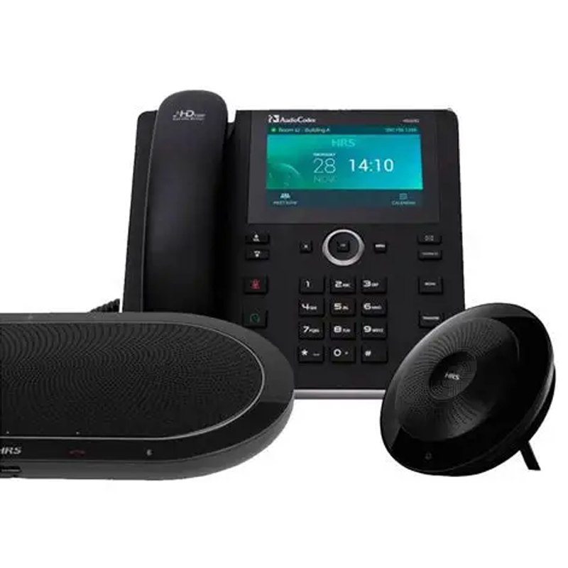 Skype for Business 458 Huddle Room Solution (HRS) IP-Phone including one external large-size speaker and external power supply
