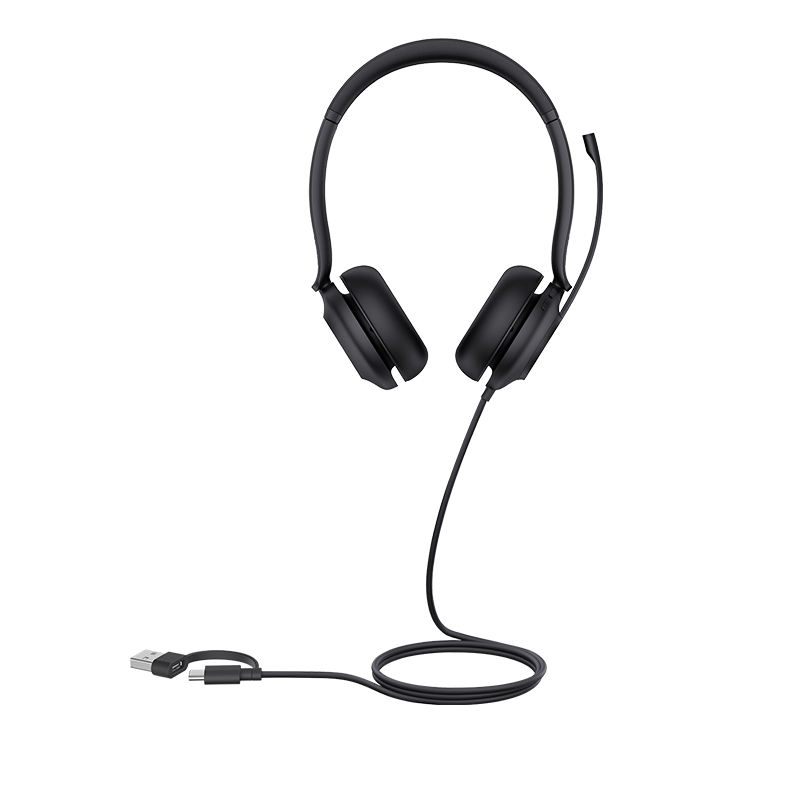 Yealink (UH35) Wired Headset - Stereo - UC - Noise Cancelling Mic - C/A Adapter - Project Base Only