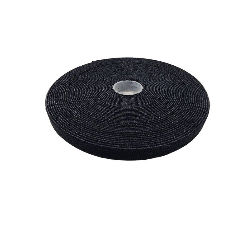 12mm x 10m roll double sided hook and loop grip tie (black)