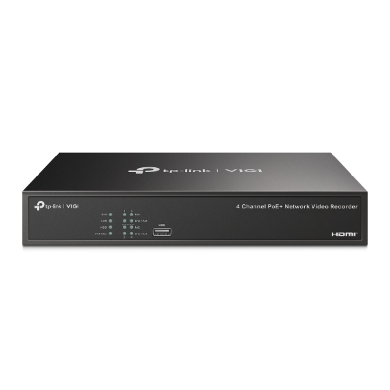 TP-LINK VIGI NVR1004H 4P 4 CHANNEL POE NETWORK VIDEO RECORDER, 3YR WTY