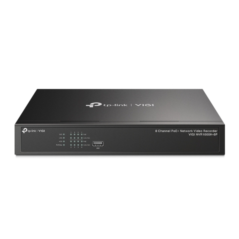 TP-LINK VIGI NVR1008H 8P 8 CHANNEL POE+ NETWORK VIDEO RECORDER, 3YR WTY