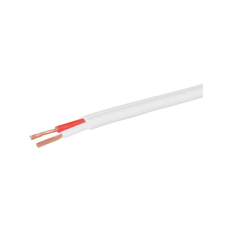 18AWG White Double Insulated Speaker Cable